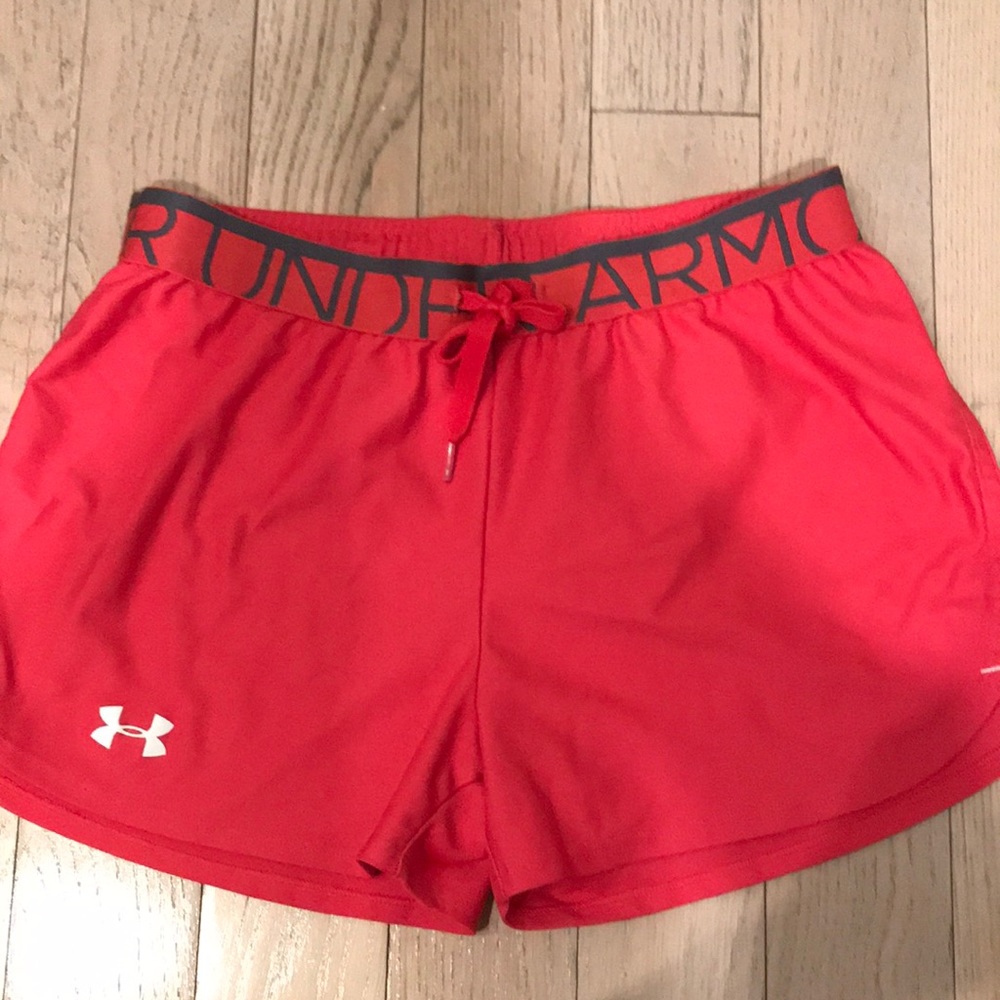 Under Armour | Running/athletic coral pink shorts